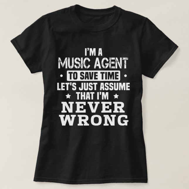 Camiseta Agente de Música (Frente do Design)