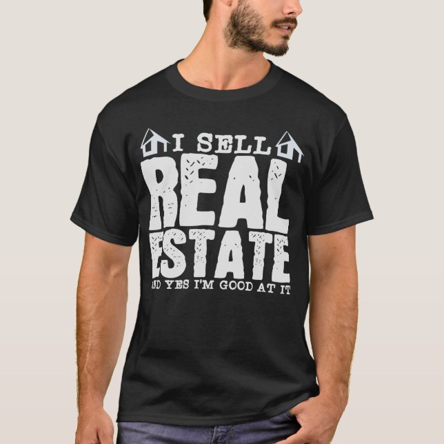 Camiseta Agente de Piada do Real Estate Agent Agente de Pro (Frente)