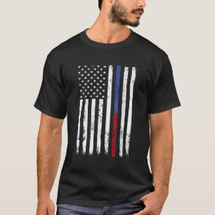 Camiseta Agente de Polícia de Bombeiro Thin Red Blue Line U