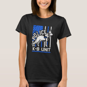 Camiseta Agente de Polícia K 9 Polícia de German shepherd d
