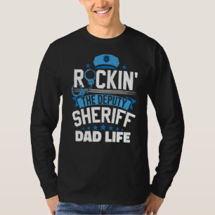 Camiseta Agente de Polícia Pai Policial Vice-Xerife