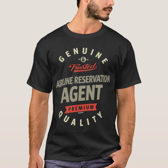 Camiseta Agente de Reserva de Companhia Aérea (Frente)