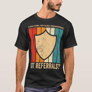 Camiseta Agente de Seguro Funny Broker Girl Oferece Seguro