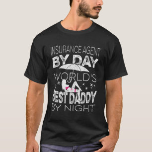 Camiseta Agente De Seguro Por Melhor Pai Do Mundo Pela Noit