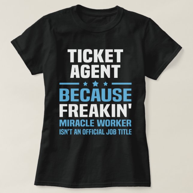 Camiseta Agente de Tíquete (Frente do Design)