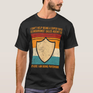 Camiseta Agente de Vendas de Seguros Cuta Fazendo Paperwork