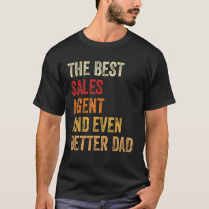 Camiseta Agente De Vendas Retroativo E Pai Melhor
