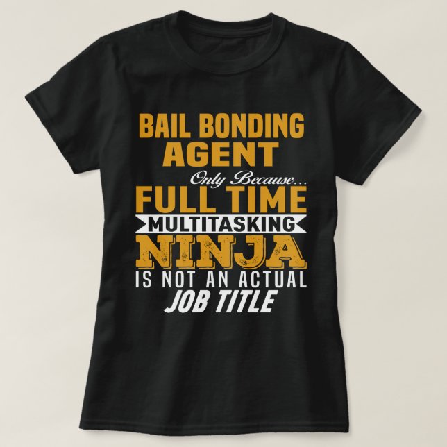 Camiseta Agente de Vinculação de Bail (Frente do Design)