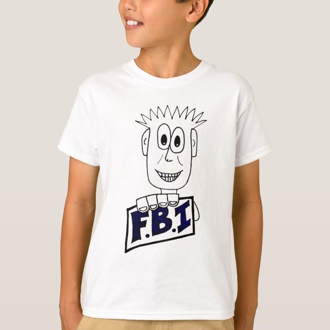 Camiseta Agente do FBI dos desenhos animados (Frente)