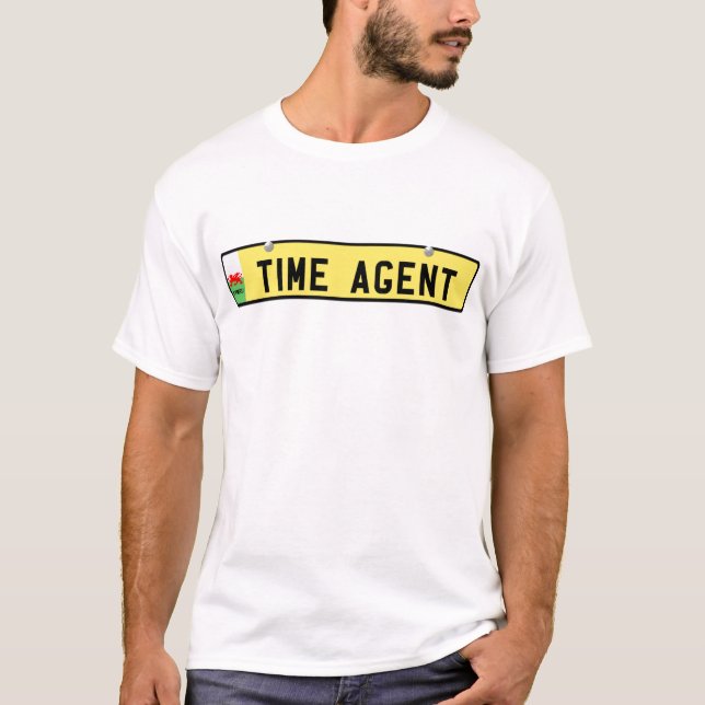 Camiseta AGENTE do TEMPO - matrícula de Galês (Frente)