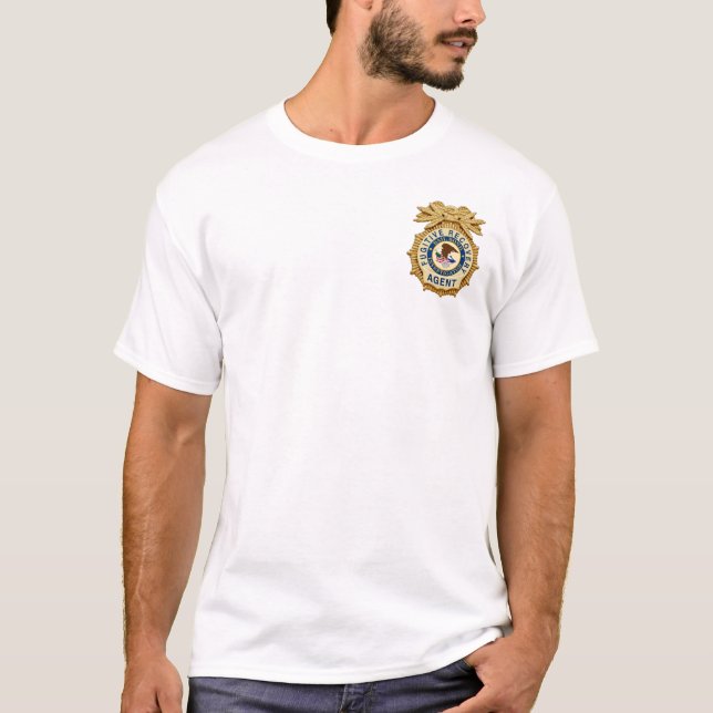 Camiseta Agente fugitivo da recuperação (Frente)