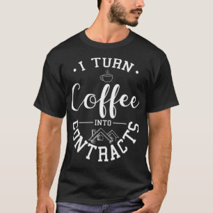 Camiseta Agente Imobiliário Café Lover Realtor Brop