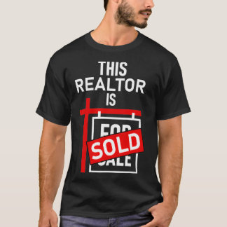 Camiseta Agente Imobiliário Este Realtor É Vendido 