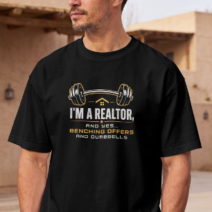 Camiseta Agente Imobiliário Fitness Divertido