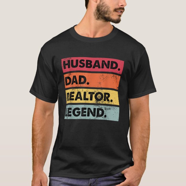 Camiseta Agente Imobiliário Funny Imobiliário Do Marido De  (Frente)