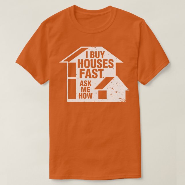 Camiseta Agente Imobiliário I Casas De Comprar Rápido Pergu (Frente do Design)