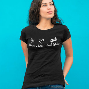 Camiseta Agente Imobiliário Peace Love Gift