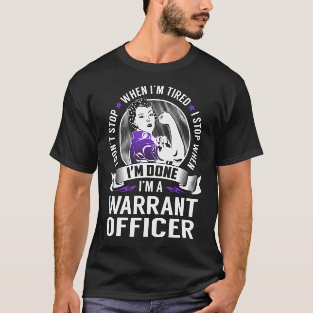 Camiseta Agente Mandado Parar quando eu terminar (Frente)