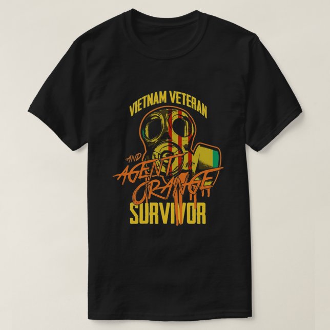 Camiseta Agente Orange Survivor (Frente do Design)