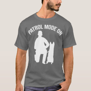 Camiseta Agente Policial do K9 - Modo de Patrulha de Cachor