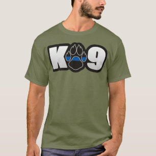 Camiseta Agente Policial do K9 xerife Thin Blue Line
