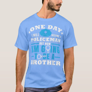 Camiseta Agente Policial Irmão Policial Anunciante de Gravi