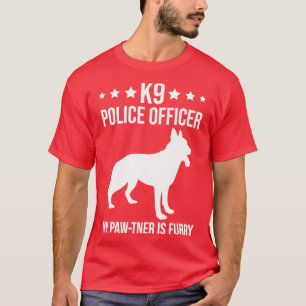 Camiseta Agente Policial K9 Cachorro Meu Pawtner É Furtado