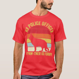 Camiseta Agente Policial K9 Cachorro Policial Vintage Meu P