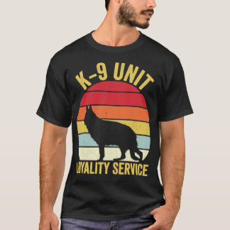 Camiseta Agente Policial K9 - Cão Vintage2