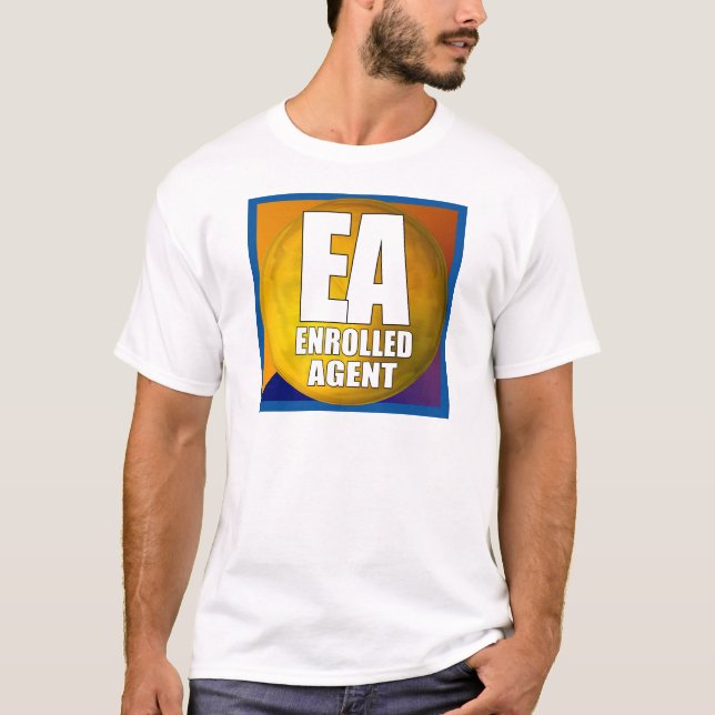 CAMISETA AGENTE REGISTRADO LOGOTIPO DO EA (Frente)