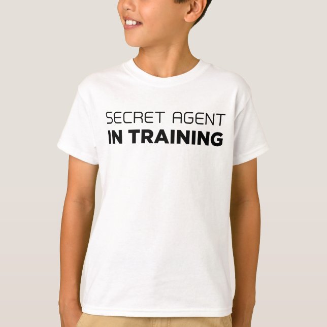 Camiseta Agente secreto no t-shirt do treinamento (Frente)