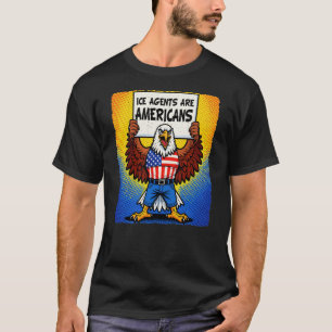 Camiseta AGENTES DA ICE SÃO AMERICANOS_Pop Art