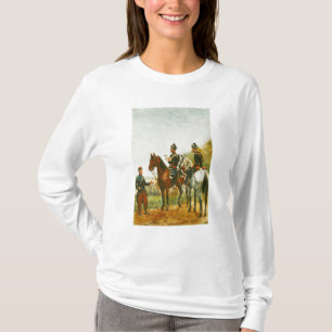 Camiseta Agentes da polícia em uma excursão da inspeção