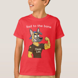 Camiseta Aggressive German Shepherd Thug Life Dog Shirt