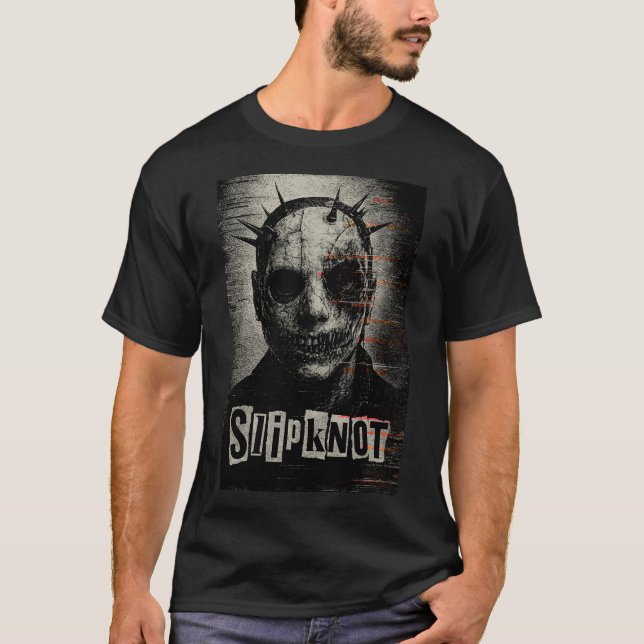 Camiseta Aggressive Metal Mask Grunge Art (Frente)