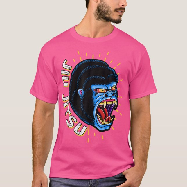 Camiseta Aggressor Gorilla Brasileiro Jiu Jitsu (Frente)