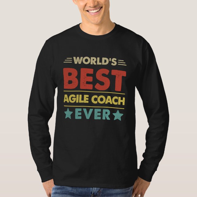 Camiseta Agile Coach Profession World's Best Agile Coach Ev (Frente)