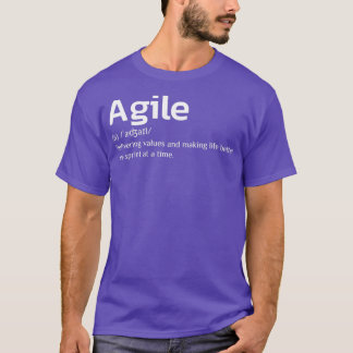 Camiseta Agile delivering values and making life better