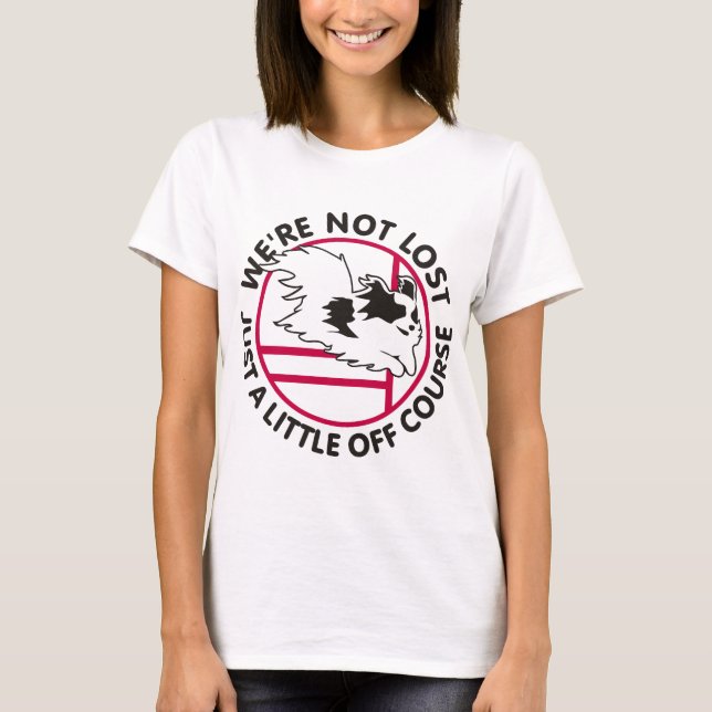 Camiseta Agilidade de Papillon fora do curso (Frente)