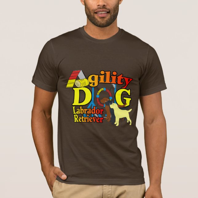 Camiseta Agilidade do Labrador Retriever (Frente)