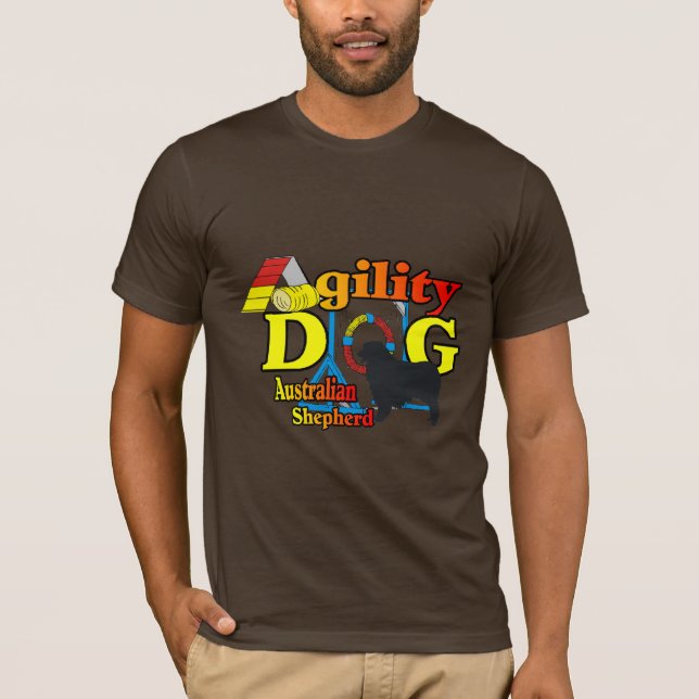 Camiseta Agilidade - Presentes de Pastor Australianos (Frente)