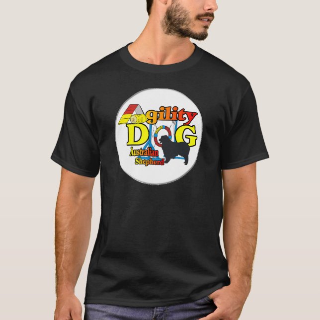 Camiseta Agilidade - Presentes de Pastor Australianos (Frente)