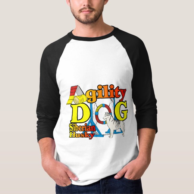 Camiseta Agilidade Siberiana Husky (Frente)