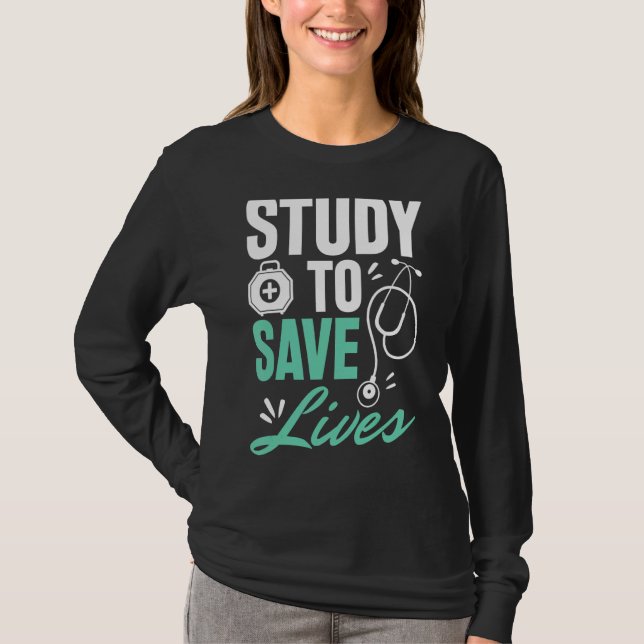 Camiseta Agir Como O Médico Que Você Quer Tornar-Se Cuidado (Frente)