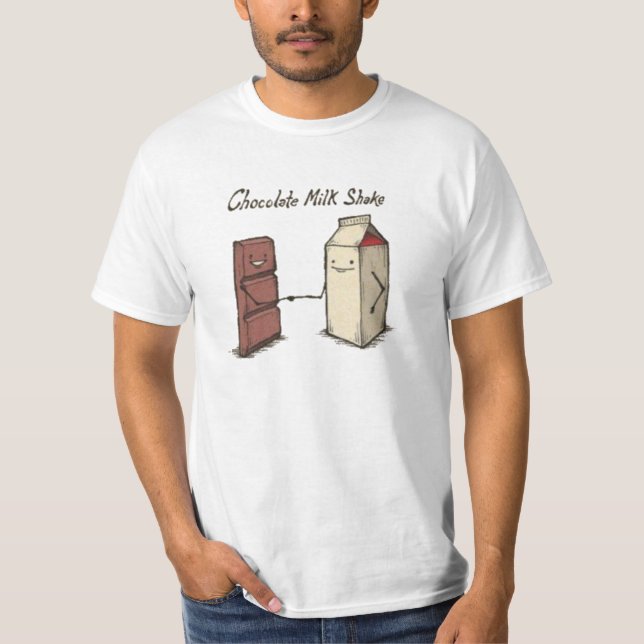 Camiseta Agitação de leite de chocolate (Frente)