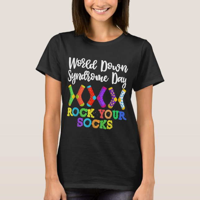 Camiseta Agite a sua Meias Kid World Down Syndrome (Frente)
