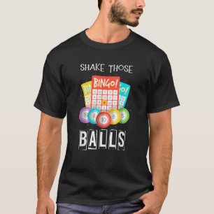Camiseta Agite Aquelas Bolas Engraçado Chamador De Bingo