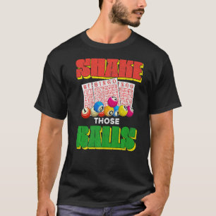 Camiseta Agite As Bolas Jogador De Bingo Jogando Jogo B