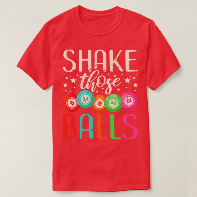 Camiseta Agite O Bingo Das Bolas (Frente do Design)