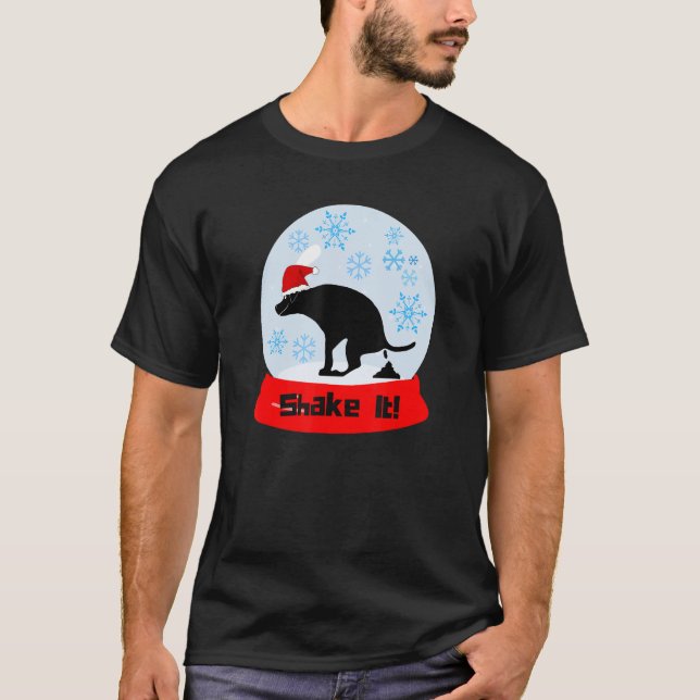 Camiseta Agite-o Pooping Dog Globe (Frente)